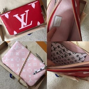❌SOLD❌ Louis Vuitton giant double zip pochette